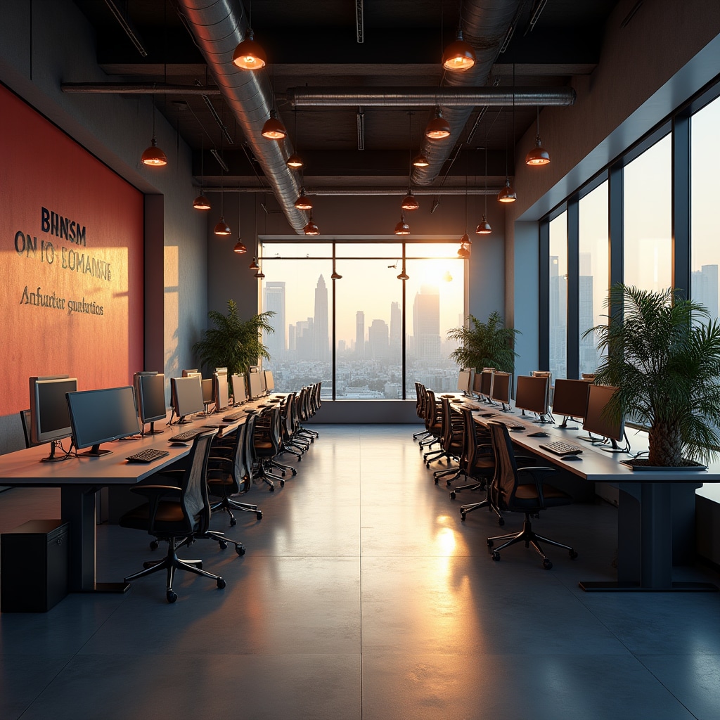 Moderná kancelária redakcie portálu